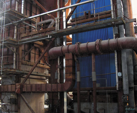 甘肃银光化学工业集团35吨锅炉安装